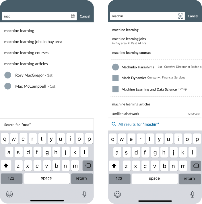Autocomplete — early validation screens